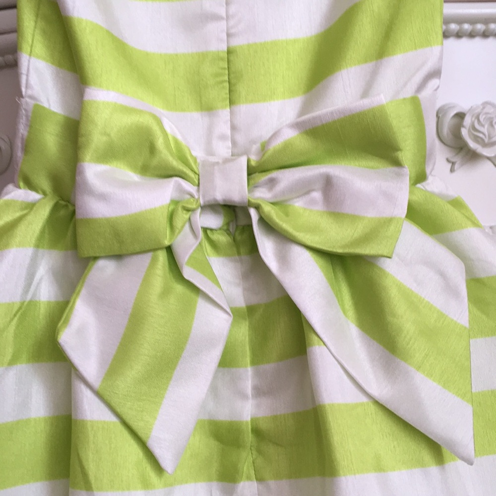 NWT GYMBOREE striped dressy Dress 4 satin - Picture 3 of 6